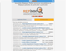 Tablet Screenshot of belgique.repimmo.com